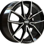 Fondmetal Elatha Glossy Black Machined 8,5x19 5x112 ET45 CB66,6 R13 850 kg RF19090