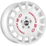 OZ Racing Rally Racing Race White Red Lettering 8x18 5x112 ET35 CB75,0 R12 650 kg W01A1220433