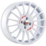 OZ Racing Superturismo WRC Race White Red Lettering 7x16 4x108 ET25 CB65,1 60° 635 kg W01895051W33