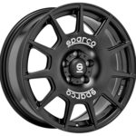 Sparco Terra Matt Black White Lettering 8x18 5x120 ET45 CB65,1 R14 860 kg W29073003P4